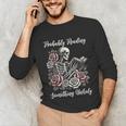 Probably Reading Something Unholy Book Lovers Unisex Long Sleeve T-Shirt