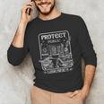 Protect Public Libraries Support Local Librarian Book Lover Unisex Long Sleeve T-Shirt