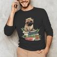 Pug Dog Reading Book Coffee Read Books Be Kind Stay Weird Unisex Long Sleeve T-Shirt Pug Dog Reading Book Coffee Read Books Be Kind Stay Weird Unisex Long Sleeve T-Shirt