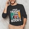 Raccoon Smutty Book Lover Spicy Romance Novels Women's Unisex Long Sleeve T-Shirt