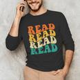 Read Read Read Read Book Lover Reading Bookworm Reader Unisex Long Sleeve T-Shirt