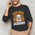 Read More Books Booooks Ghost Pumpkin Cute Teacher Halloween Unisex Long Sleeve T-Shirt