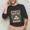Read More Books Camping Outdoors Travel Campfire Smores Unisex Long Sleeve T-Shirt