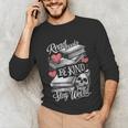 Read Books Be Kind Stay Weird Skeleton Heart Reading Alt Unisex Long Sleeve T-Shirt Read Books Be Kind Stay Weird Skeleton Heart Reading Alt Unisex Long Sleeve T-Shirt