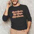 Read Books Lift Weights Fight Fascists Retro Reading Unisex Long Sleeve T-Shirt