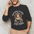 Read Books Be Weird Stay Feral Goat Unisex Long Sleeve T-Shirt Read Books Be Weird Stay Feral Goat Unisex Long Sleeve T-Shirt