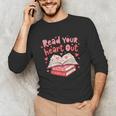 Read Your Heart Out Teacher Valentines Day Book Lover Unisex Long Sleeve T-Shirt Read Your Heart Out Teacher Valentines Day Book Lover Unisex Long Sleeve T-Shirt