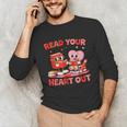 Read Your Heart Out Valentine Reading Book Girl Kid Teacher Unisex Long Sleeve T-Shirt Read Your Heart Out Valentine Reading Book Girl Kid Teacher Unisex Long Sleeve T-Shirt