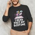 I Read Past My Bedtime Reading Unicorn Book Lover Unisex Long Sleeve T-Shirt I Read Past My Bedtime Reading Unicorn Book Lover Unisex Long Sleeve T-Shirt