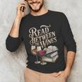 Read Between The Wines Vintage Book Lovers Wine Reading Unisex Long Sleeve T-Shirt Read Between The Wines Vintage Book Lovers Wine Reading Unisex Long Sleeve T-Shirt