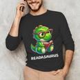Readasaurus Reading Dinosaur Book Reader Bookworm Unisex Long Sleeve T-Shirt Readasaurus Reading Dinosaur Book Reader Bookworm Unisex Long Sleeve T-Shirt