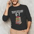 Reading Book Teacher 67 Six Seven Meme Unisex Long Sleeve T-Shirt Reading Book Teacher 67 Six Seven Meme Unisex Long Sleeve T-Shirt