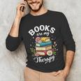 Reading Books Are My Therapy Unisex Long Sleeve T-Shirt Reading Books Are My Therapy Unisex Long Sleeve T-Shirt