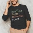 Reading Is My Favorite Sport Book Lovers Man Woman Unisex Long Sleeve T-Shirt Reading Is My Favorite Sport Book Lovers Man Woman Unisex Long Sleeve T-Shirt