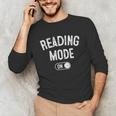Reading Mode On Book Lover Librarian Teacher Unisex Long Sleeve T-Shirt Reading Mode On Book Lover Librarian Teacher Unisex Long Sleeve T-Shirt