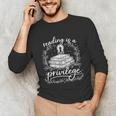Reading Is A Privilege Vintage Reading Lover Books Unisex Long Sleeve T-Shirt