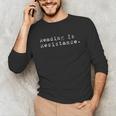 Reading Is Resistance Banned Books Unisex Long Sleeve T-Shirt