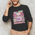 Readsalotl Axolotl Reading Book Bookworm Unisex Long Sleeve T-Shirt Readsalotl Axolotl Reading Book Bookworm Unisex Long Sleeve T-Shirt