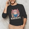 Readsolotl Axolotl Reading Book Lover Kawaii Bookworms Unisex Long Sleeve T-Shirt Readsolotl Axolotl Reading Book Lover Kawaii Bookworms Unisex Long Sleeve T-Shirt