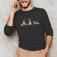 Reindeer Reading Books Christmas Library Classroom Unisex Long Sleeve T-Shirt Reindeer Reading Books Christmas Library Classroom Unisex Long Sleeve T-Shirt