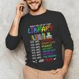 Retro Librarian Book Reader Library Book Reading Unisex Long Sleeve T-Shirt