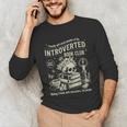 Retro Proud Anti Social Member Of Introverted Book Club Unisex Long Sleeve T-Shirt Retro Proud Anti Social Member Of Introverted Book Club Unisex Long Sleeve T-Shirt