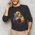 Rubber Duck Rubber Duckie Reading Book Rubber Duckling Unisex Long Sleeve T-Shirt