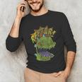 Rugrats Reptar Distressed Comic Book Style Cartoon Unisex Long Sleeve T-Shirt