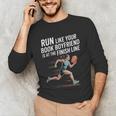 Run Like Your Book Boyfriend Is Waiting Runner Reader Unisex Long Sleeve T-Shirt