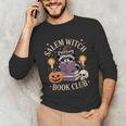 Salem Witch Book Club Bookish Halloween Raccoon Witchcraft Unisex Long Sleeve T-Shirt