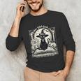 Salem Witch Book Club Vintage Halloween Cat Book Lover Unisex Long Sleeve T-Shirt