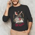 Santa's Favorite Book Dragon Christmas Magic Unisex Long Sleeve T-Shirt