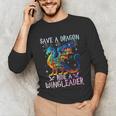 Save A Dragon Ride A Wingleader Books Dragon Lover Cute Unisex Long Sleeve T-Shirt