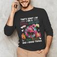 School Secretary Read Books And Know Things Flowers Flamingo Unisex Long Sleeve T-Shirt
