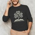 Shamrock Books St Patricks Day Bookworm Librarian Unisex Long Sleeve T-Shirt Shamrock Books St Patricks Day Bookworm Librarian Unisex Long Sleeve T-Shirt