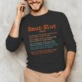 Smut Slut Sayings Definition Sarcastic Book Lover Unisex Long Sleeve T-Shirt