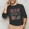 Smutty Book Lover Women Fueled By Sarcasm And Smut Spicy Unisex Long Sleeve T-Shirt Smutty Book Lover Women Fueled By Sarcasm And Smut Spicy Unisex Long Sleeve T-Shirt