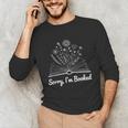 Sorry I'm Booked Floral Book Love Cozy Bookworm Reading Unisex Long Sleeve T-Shirt