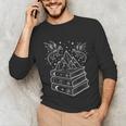 Stack Of Books And Dragons Bookworm Fantasy Books Lover Unisex Long Sleeve T-Shirt Stack Of Books And Dragons Bookworm Fantasy Books Lover Unisex Long Sleeve T-Shirt