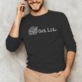 Stack Of Books Get Lit Book Reading Reader Unisex Long Sleeve T-Shirt