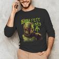 Star Wars The Book Of Boba Fett Neon Boba Fett Lives Poster Unisex Long Sleeve T-Shirt