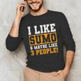Sumo Wrestling Introvert Wrestler Sumotori Japanese Sport Unisex Long Sleeve T-Shirt