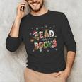 Teacher Read More Books Christmas Reading Bookworm Librarian Unisex Long Sleeve T-Shirt Teacher Read More Books Christmas Reading Bookworm Librarian Unisex Long Sleeve T-Shirt