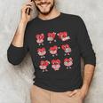 Teacher Valentines Day Reading Book Lover Bookworm Library Unisex Long Sleeve T-Shirt