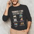 Things I Do In My Spare Time Book Reader Book Reading Lover Unisex Long Sleeve T-Shirt Things I Do In My Spare Time Book Reader Book Reading Lover Unisex Long Sleeve T-Shirt