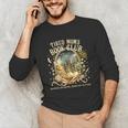 Tired Moms Book Club Cozy Night Coffee Reading Cat Unisex Long Sleeve T-Shirt Tired Moms Book Club Cozy Night Coffee Reading Cat Unisex Long Sleeve T-Shirt