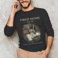 Tired Moms Book Club Dark Floral Coffee Skeleton Unisex Long Sleeve T-Shirt