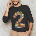 Toddler 2nd Birthday Books Themed 2 Year Old Boys Kids Girls Unisex Long Sleeve T-Shirt