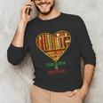 History Education Is Freedom Books Black History Heart Unisex Long Sleeve T-Shirt