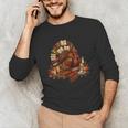 Turkey Reading Books Fall Season Thanksgiving Teacher Book Unisex Long Sleeve T-Shirt Turkey Reading Books Fall Season Thanksgiving Teacher Book Unisex Long Sleeve T-Shirt